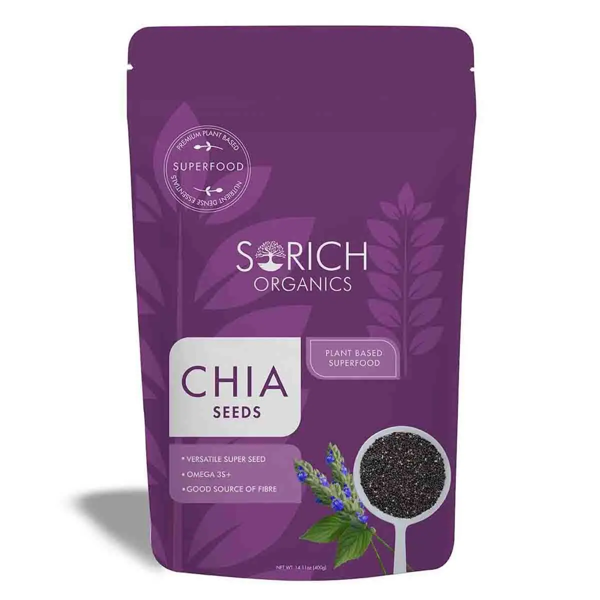 Sorich Organics Chia Seeds for Weight Management - 400 Gm