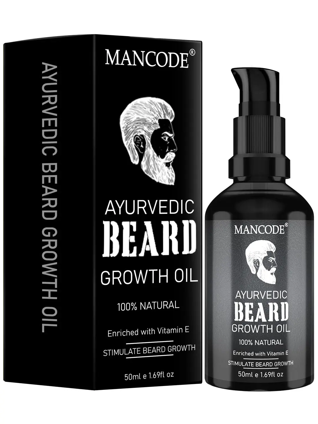 Mancode Ayurvedic Beard Growth Oil (50 ml)