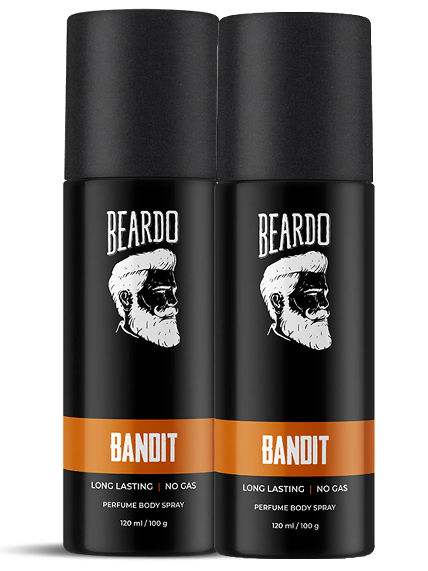 Beardo Bandit Perfume Body Spray (Pack of 2) | No Gas Deo For Men | Long Lasting Body Spray for Men