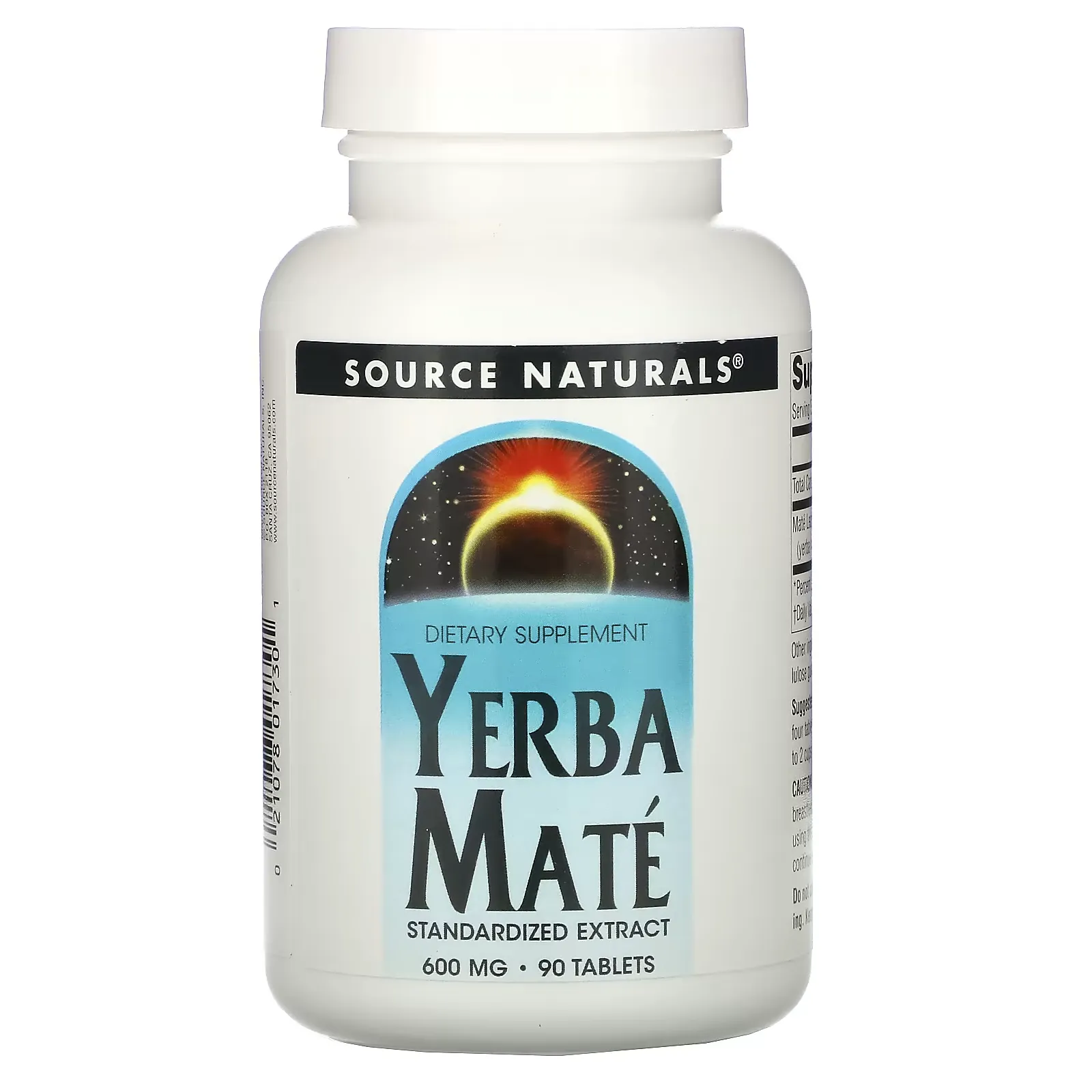 Yerba Mate, 600 mg, 90 Tablets