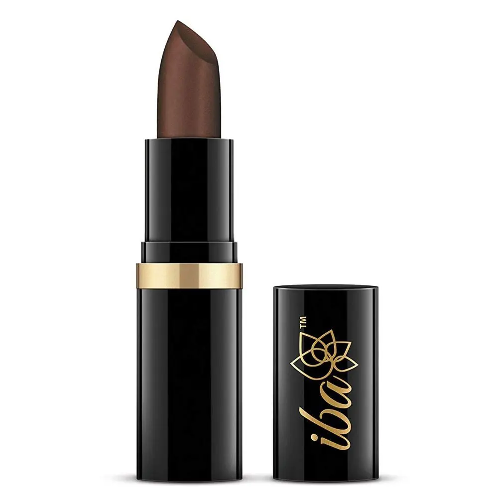 Iba Pure Lips Moisturizing Lipstick Shade A35 Dark Chocolate, 4g| Vitamin E | Vegan & Cruelty Free