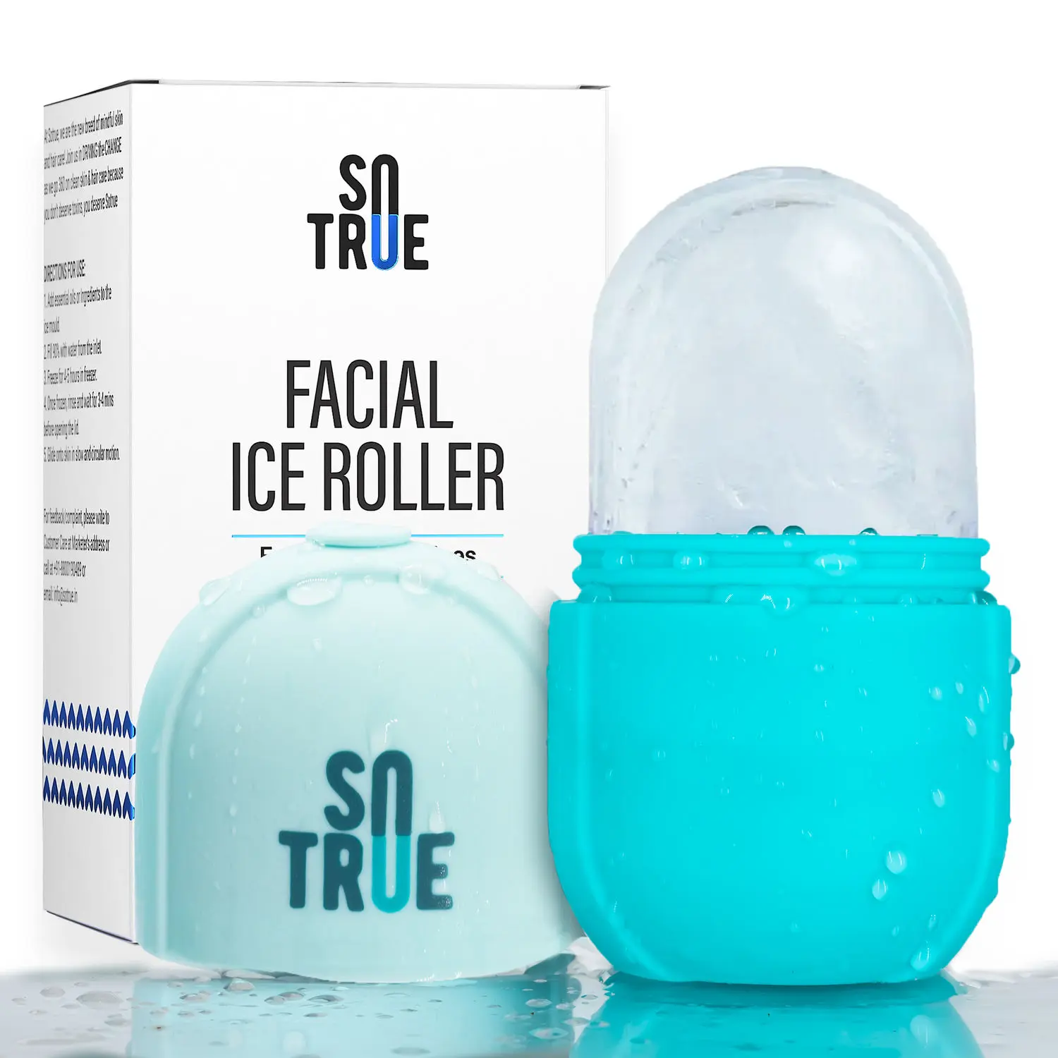 Sotrue Ice Roller For Face , Neck and Body | For Puffy Eyes, Acne , Pimple | Easy to Use and Carry | Unbreakable and Reusable | Glowing and Clear Skin