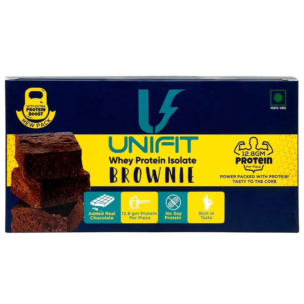 UNIFIT Whey Protein Isolate Brownie,  Chocolate  300 g