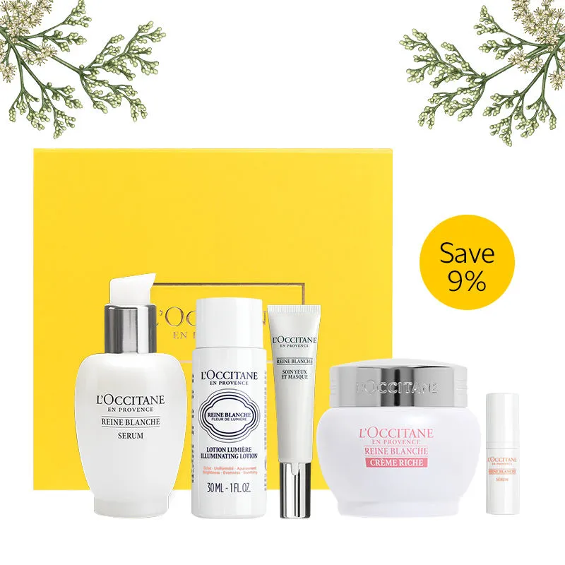 L'Occitane Reine Blanche Brightening Regimen Gift Box