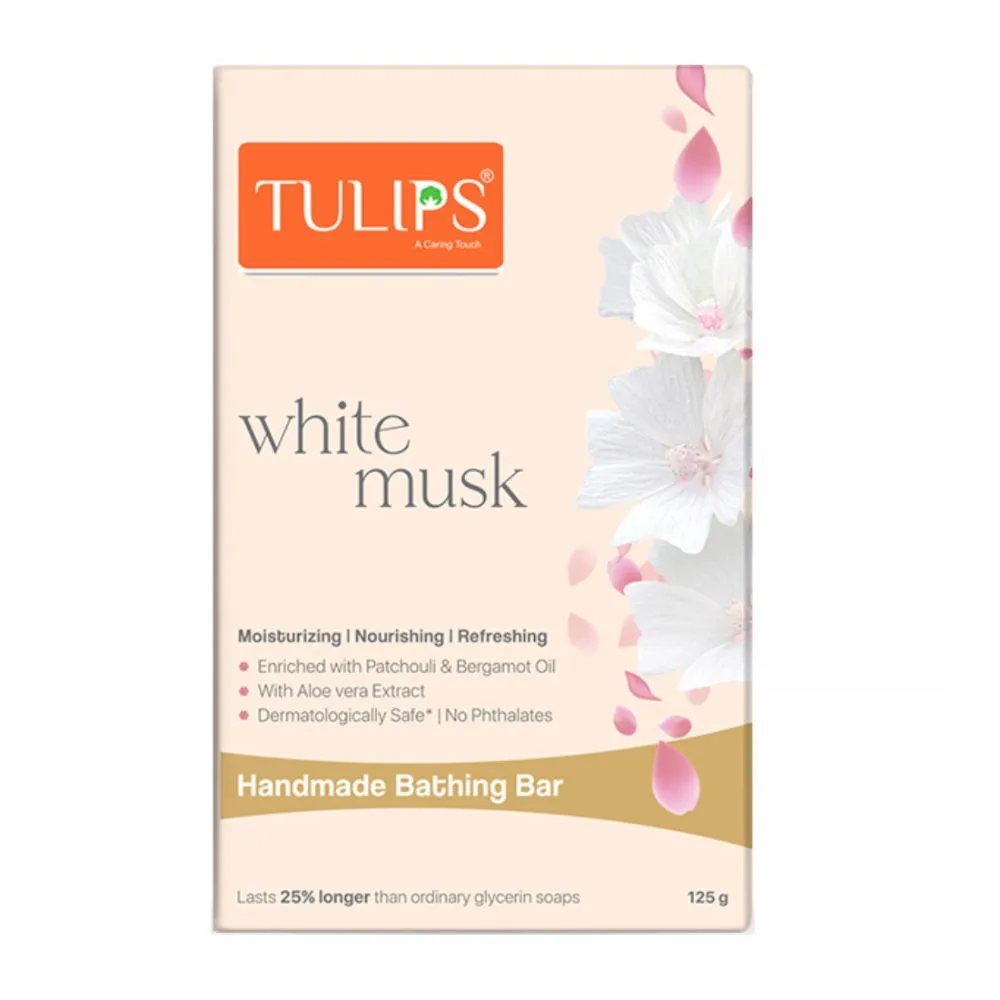 Tulips White Musk Handmade Bathing Bar