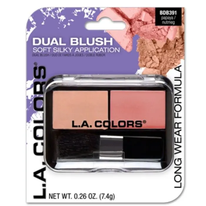 L.A. Colors Dual Blush - Papaya Nutmeg (7.4 g)