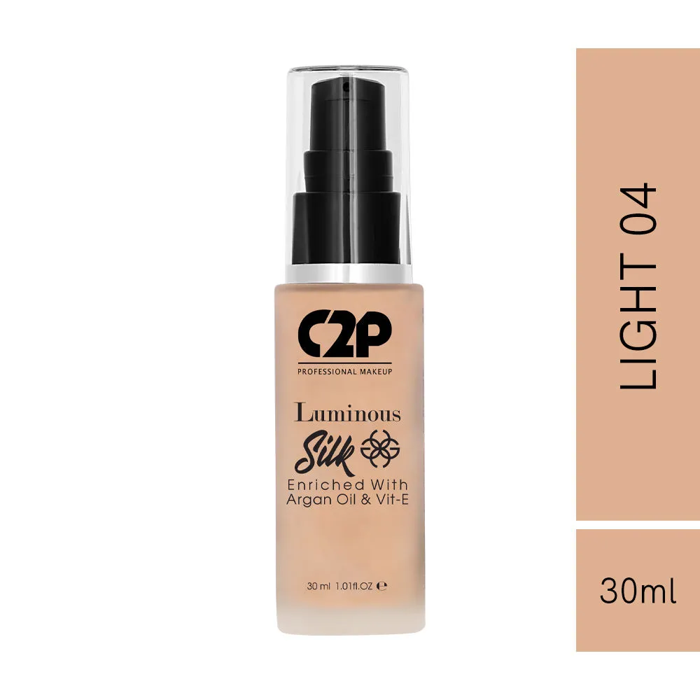 C2P Pro Luminious Silk Foundation - Light 04