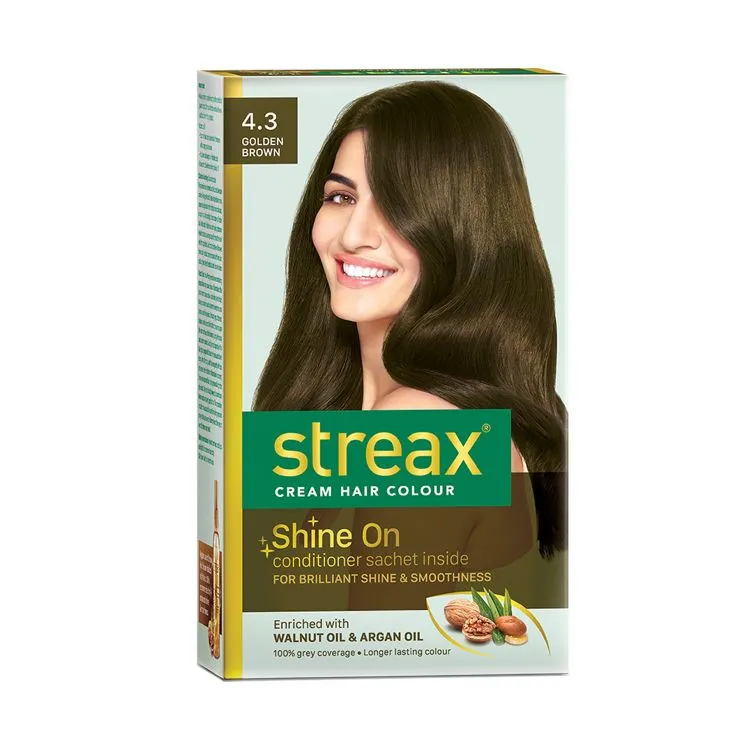 Streax Hair Cream Colour - Golden Brown 4.3