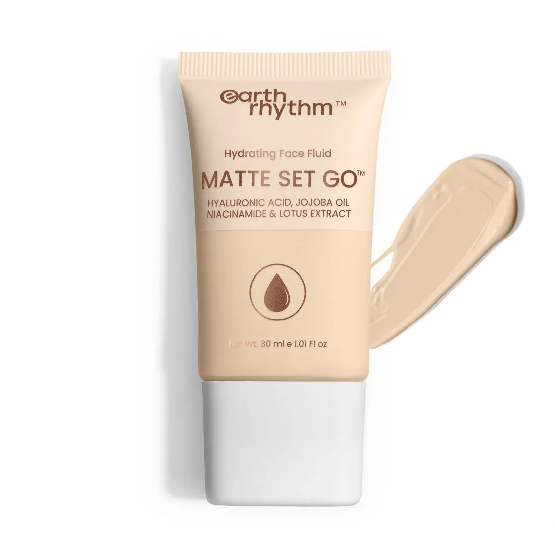 Earth Rhythm Hydrating Matte Set Go Face Fluid Foundation - Honey Pie