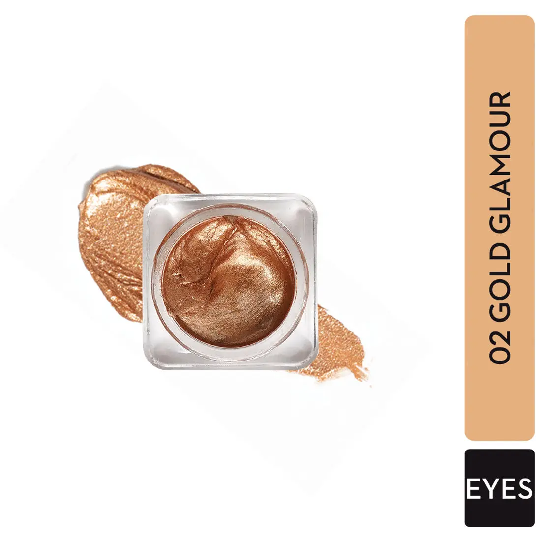 SUGAR Cosmetics - Eye Love - Jelly Eyeshadow - 02 Gold Glamour - Longlasting, Gel Based Eyeshadow with a High Shiny Finish