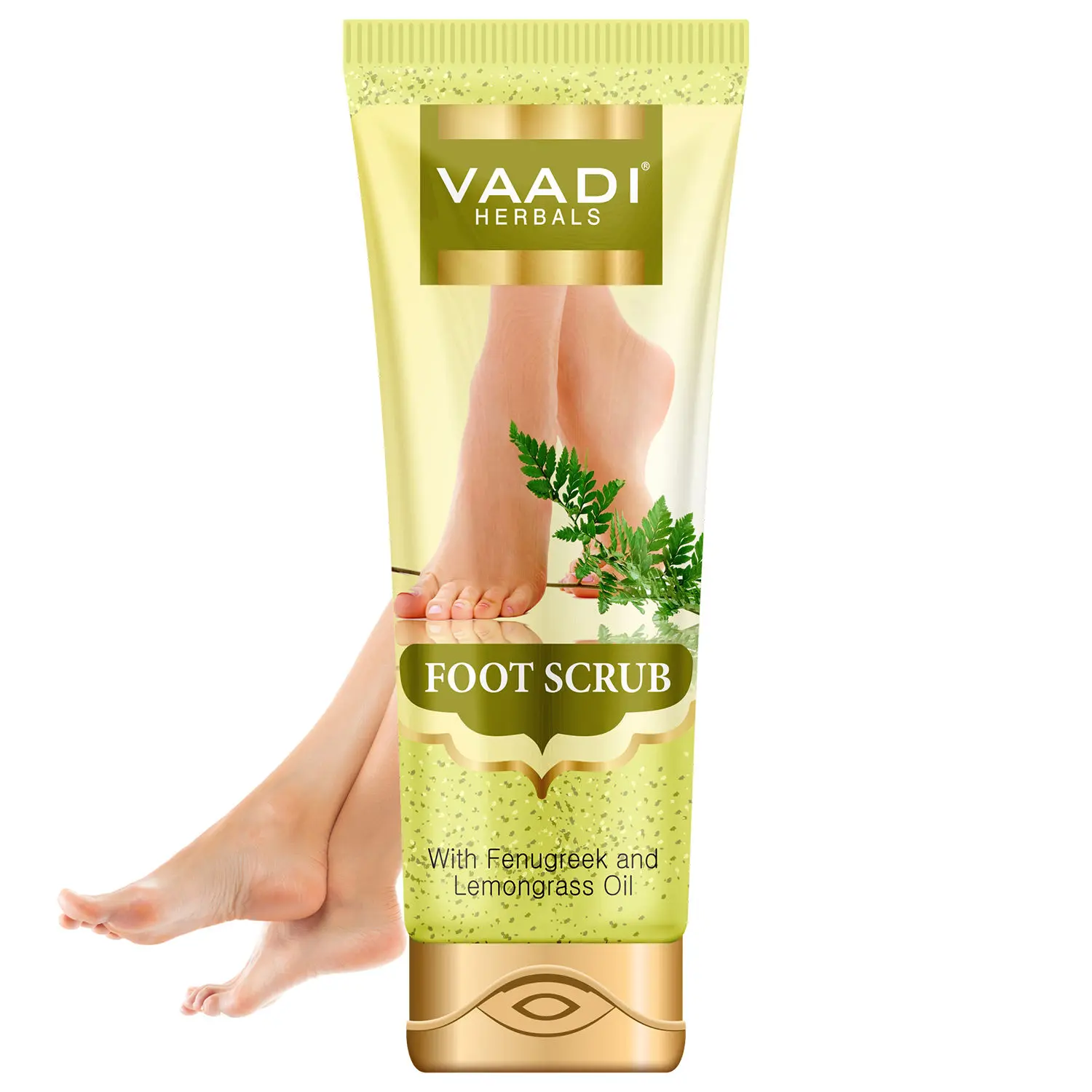 Vaadi Herbals Foot Scrub With Fenugreek & Lemongrass Oil (110 g)