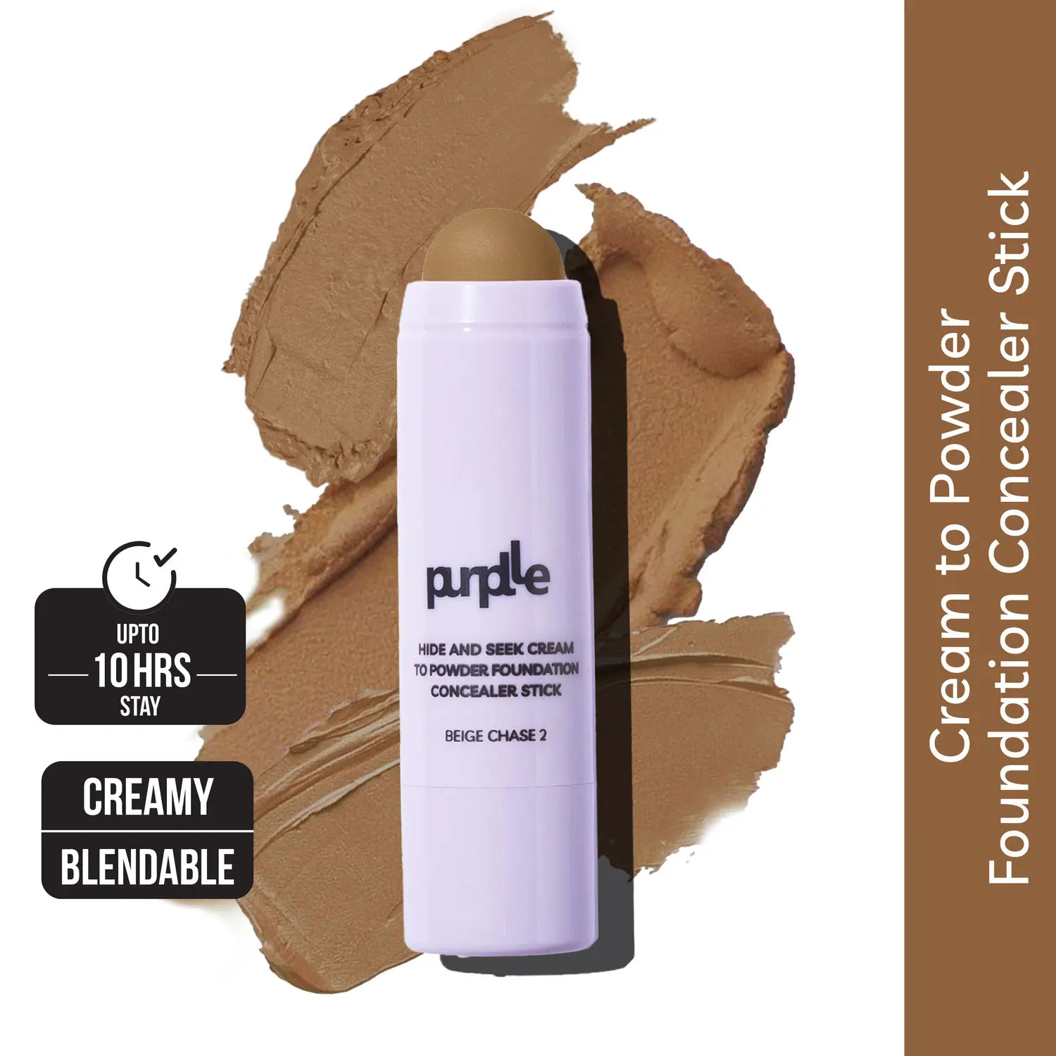 Purplle Foundation Concealer Stick - Cream to Powder - Beige Chase 2