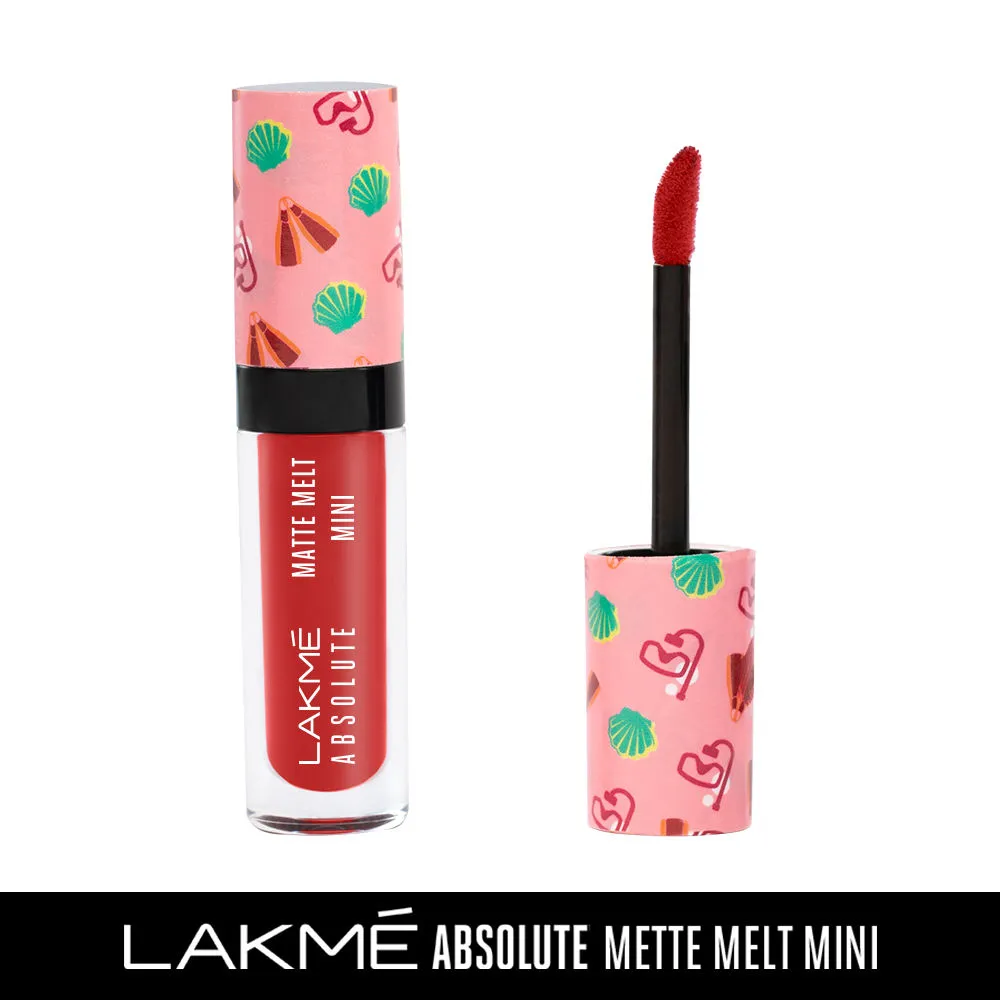 Lakme Absolute Matte Melt Mini Liquid Lip Color - Coral Camp