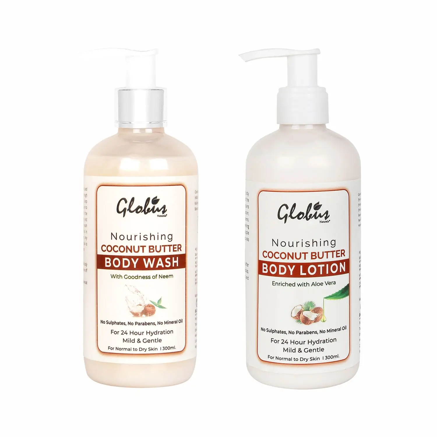 Globus Naturals Combo Pack - Nourishing Coconut Butter Body Lotion ( 300 ml)