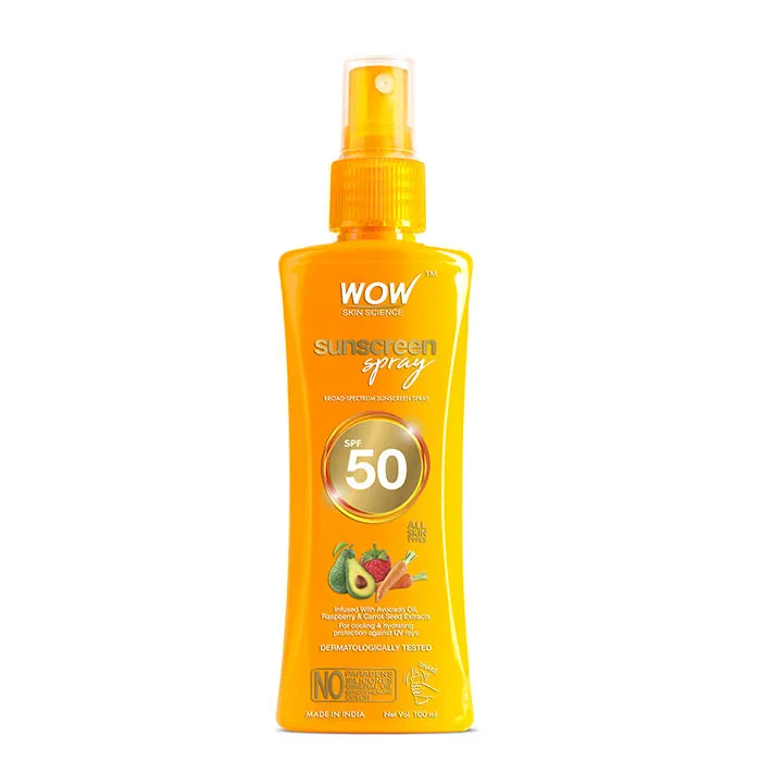 WOW Skin Science UV Water Transparent Sunscreen Spray SPF 50