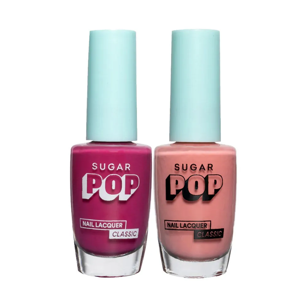 SUGAR POP Nail Lacquer - 10 Call Me Hot + 05 Salmon Wonder Combo