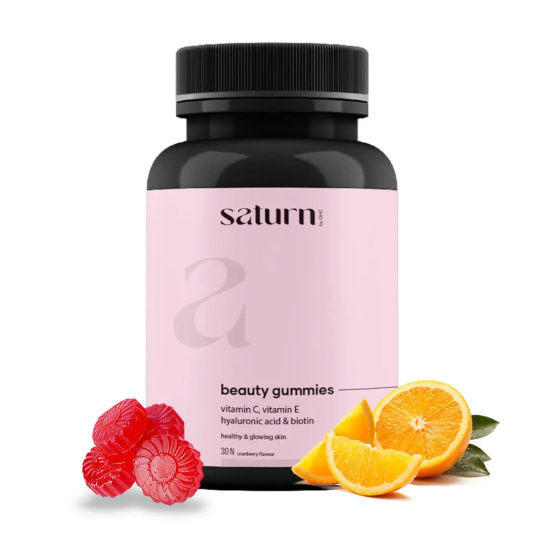 Saturn by GHC Beauty Gummies (30N - Pack of 1) with Vitamin C & E for Skin Glow