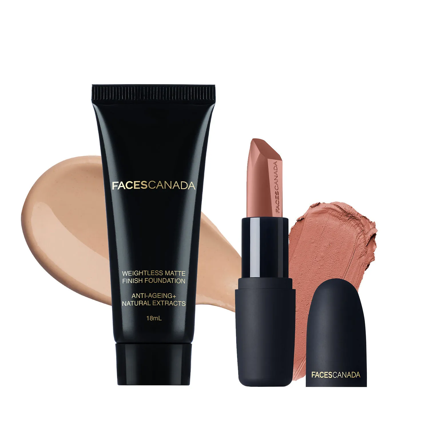 Faces Canada Buff Nude & Weightless Foundation Combo