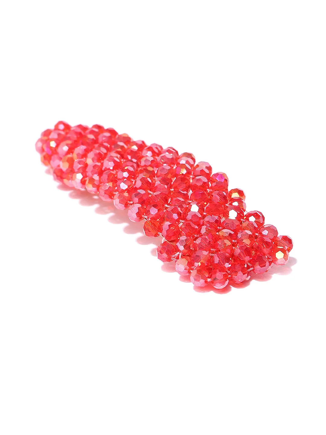 Blueberry Red Beaded Water Drop Shape Hair Clip