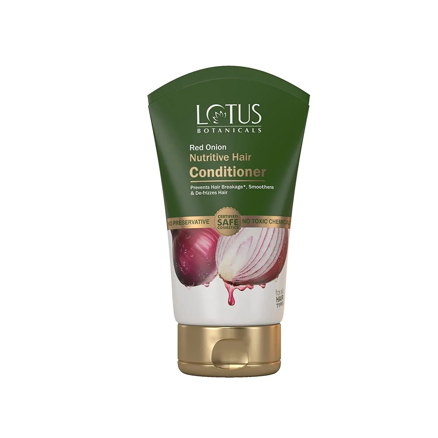 Lotus Botanicals Red Onion Smooth Hair Conditioner | Smoothens & De-Frizzes hair | Prevents Breakage | No Preservatives | 150g