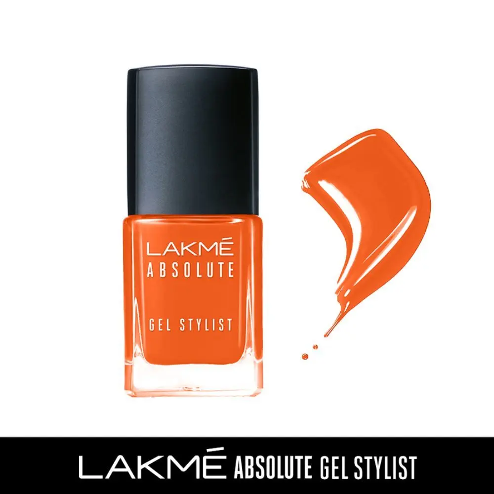 Lakme Absolute Gel Stylist Nail Color, 99 Pumpkin, 12ml