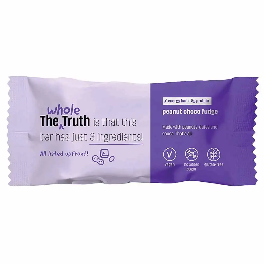 The Whole Truth Vegan Energy Bars,  6 bar(s)  Peanut Choco Fudge