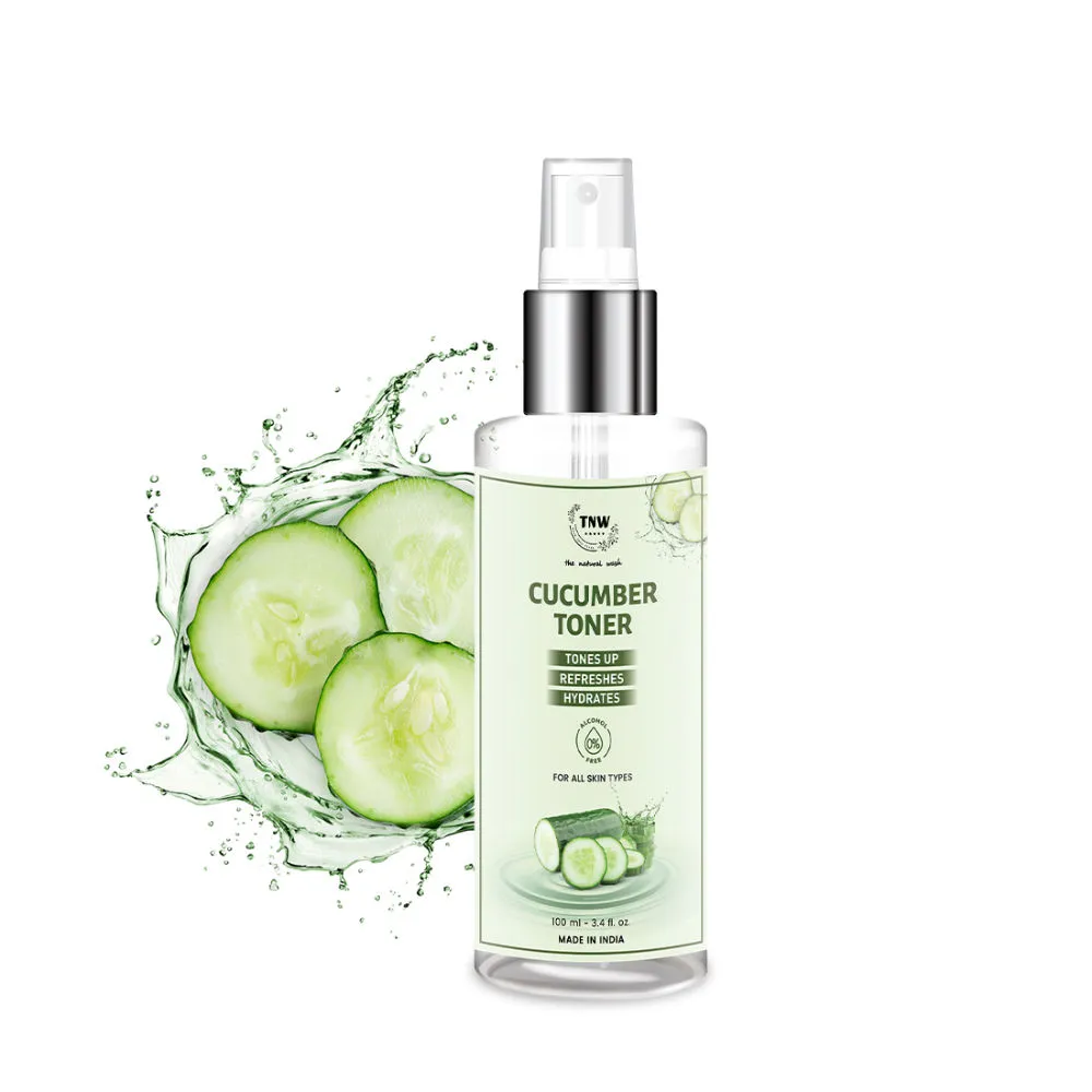 TNW The Natural Wash Cucumber Toner for Cleansing & Refreshing Skin Pore Tightening Toner with Spray