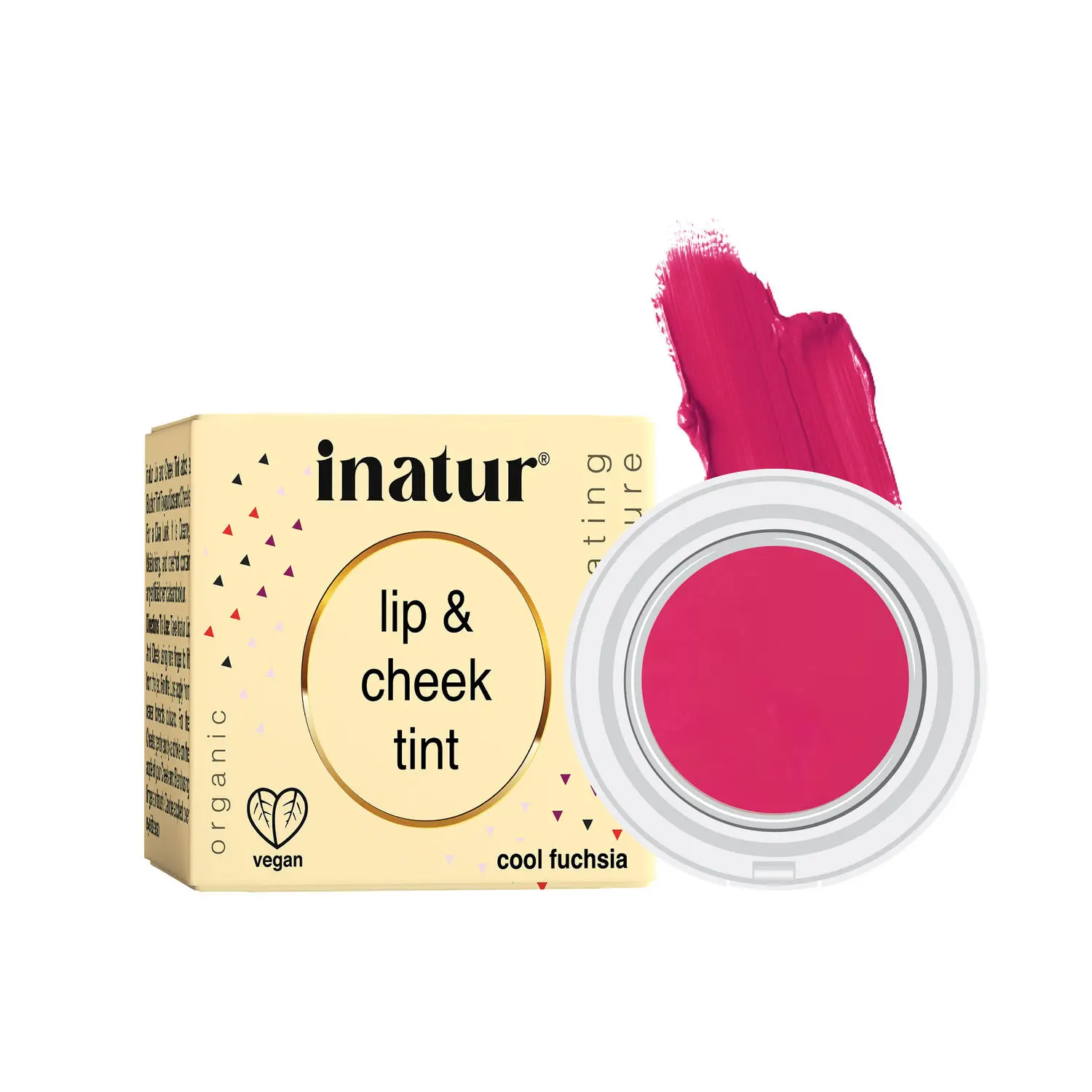 Inatur Lip and Cheek Tint Cool Fushia (4 g)