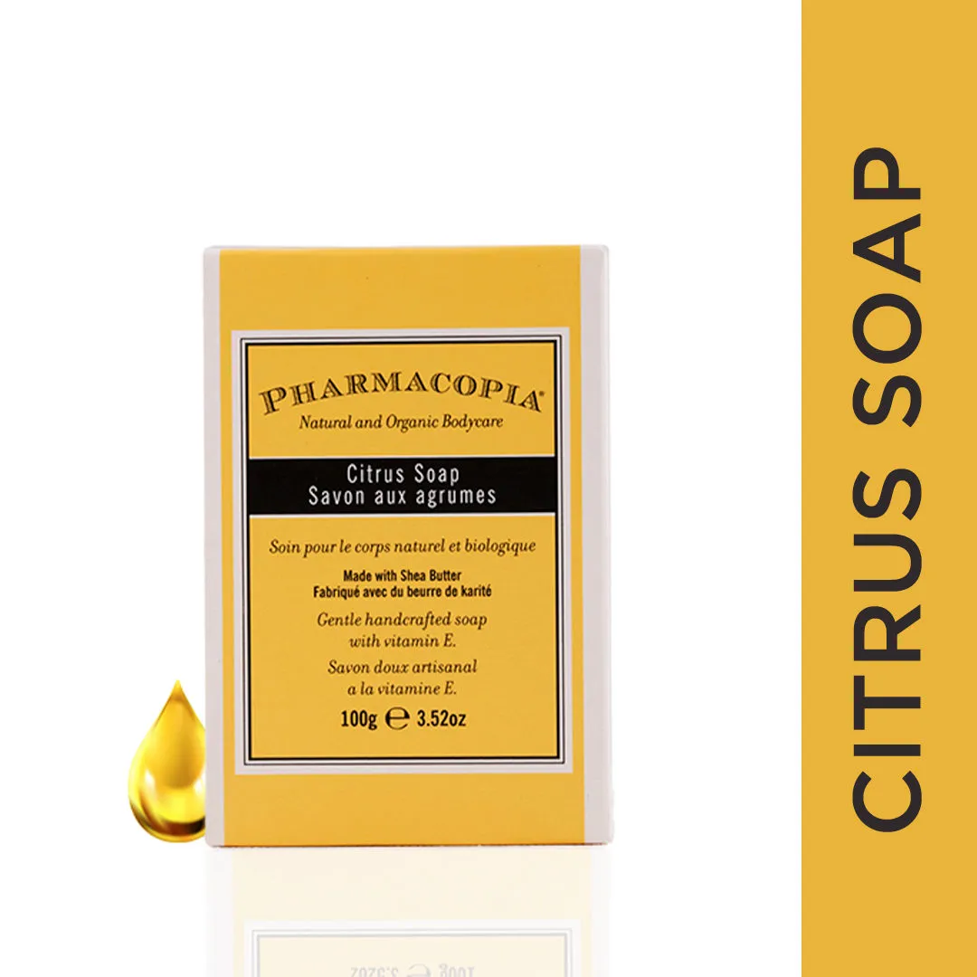 Kimirica Pharmacopia Citrus Bathing Soap, 100% Vegan & Paraben Free