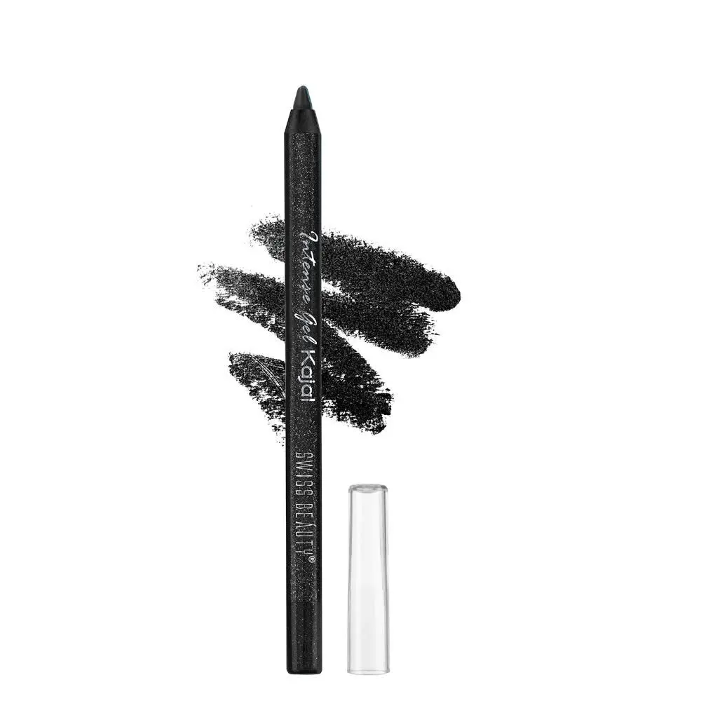 Swiss Beauty Intense Kajal Eyeliner Glittery Black 1.2 gm