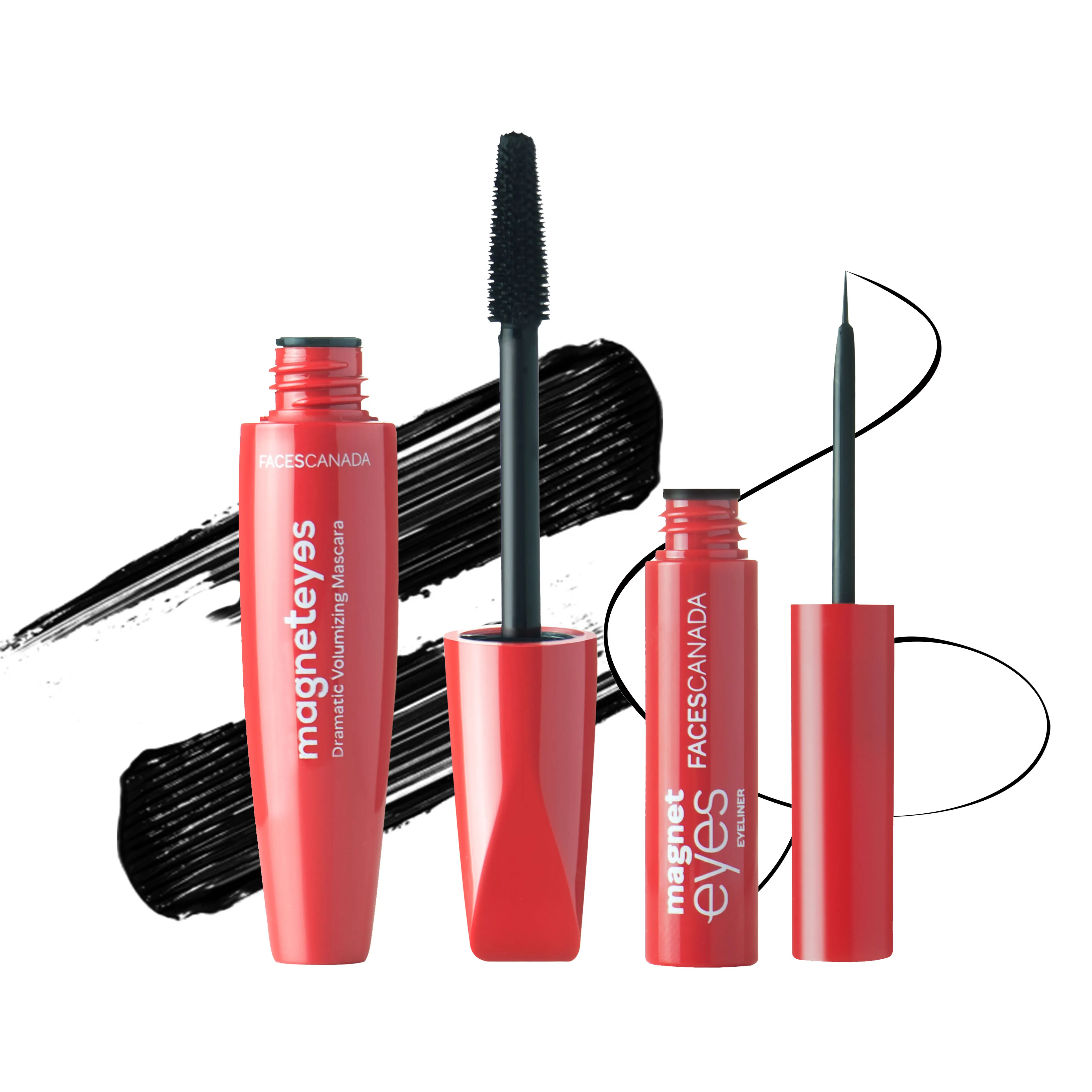 Faces Canada Magneteyes Eyeliner Black & Magneteyes Dramatic Volumizing Mascara Black