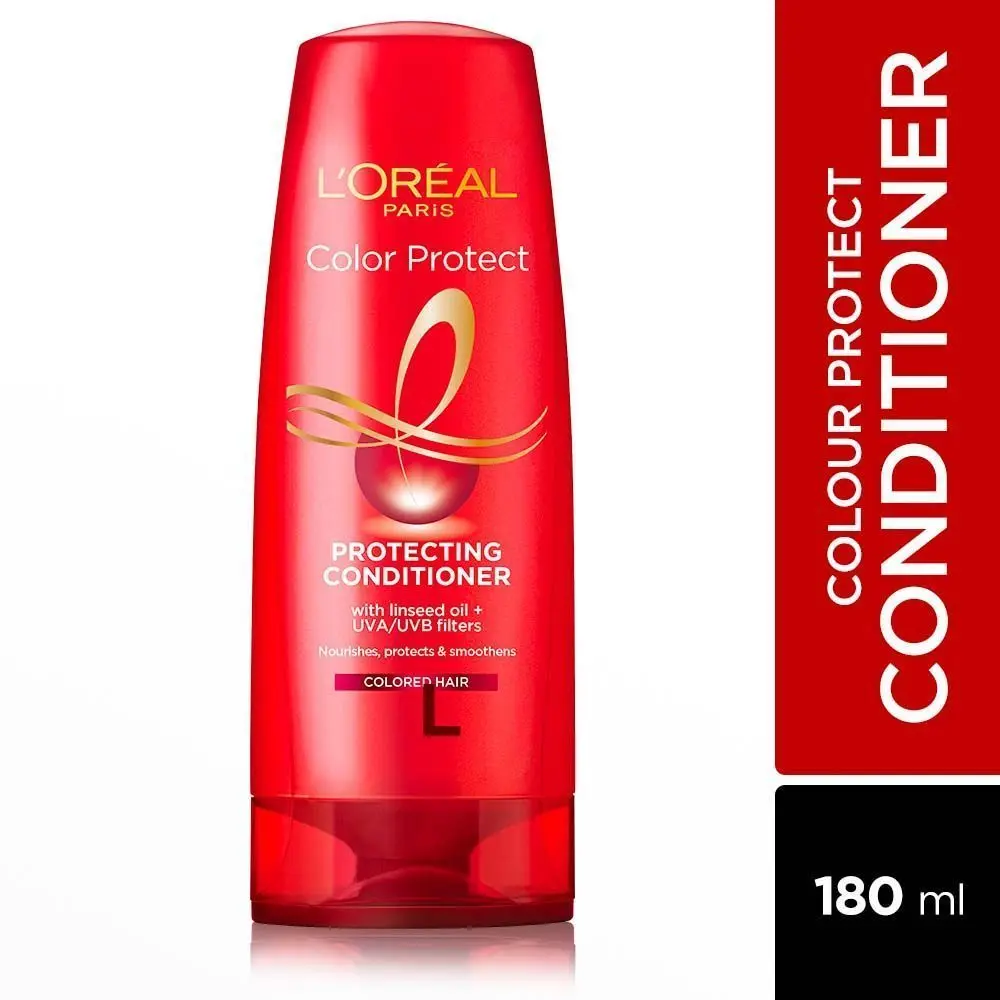 L'Oreal Paris Conditioner, Vibrant & Revived Colour, For Colour-treated Hair, Colour Protect, 180ml