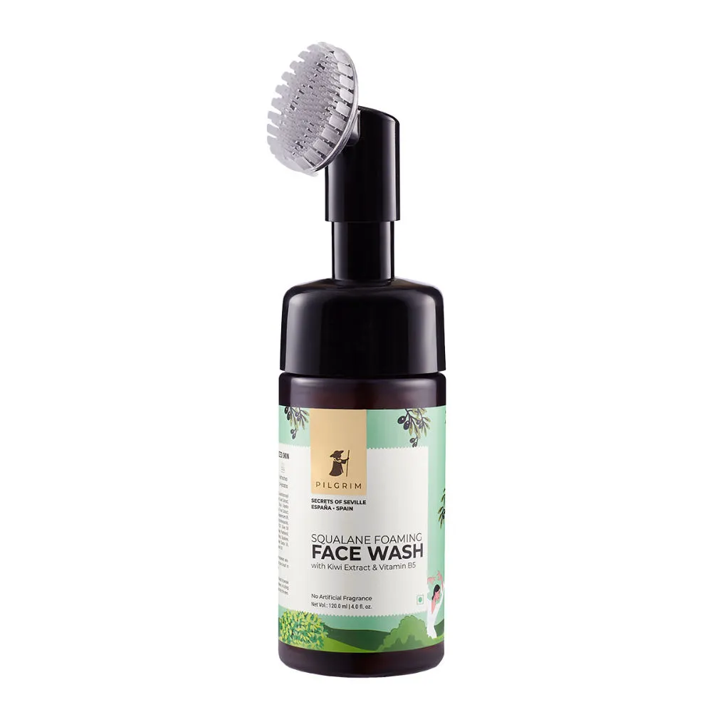 Pilgrim Squalane Foaming Face Wash with Kiwi Extract & Vitamin B5