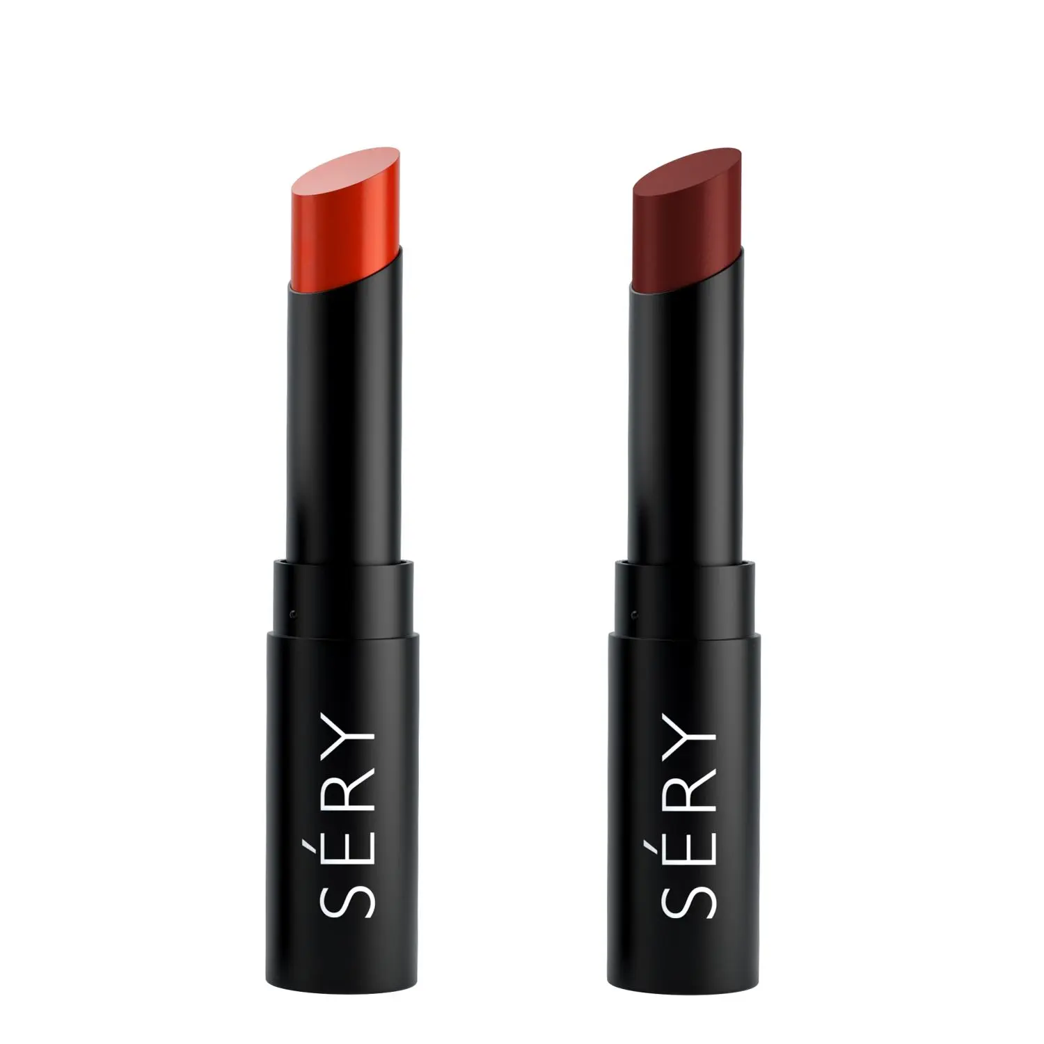 SERY Sery Matte and Creamy Lipstick Combo Cml01, Cute Coral + Wonder Wine, 3.5 g with Combo offer