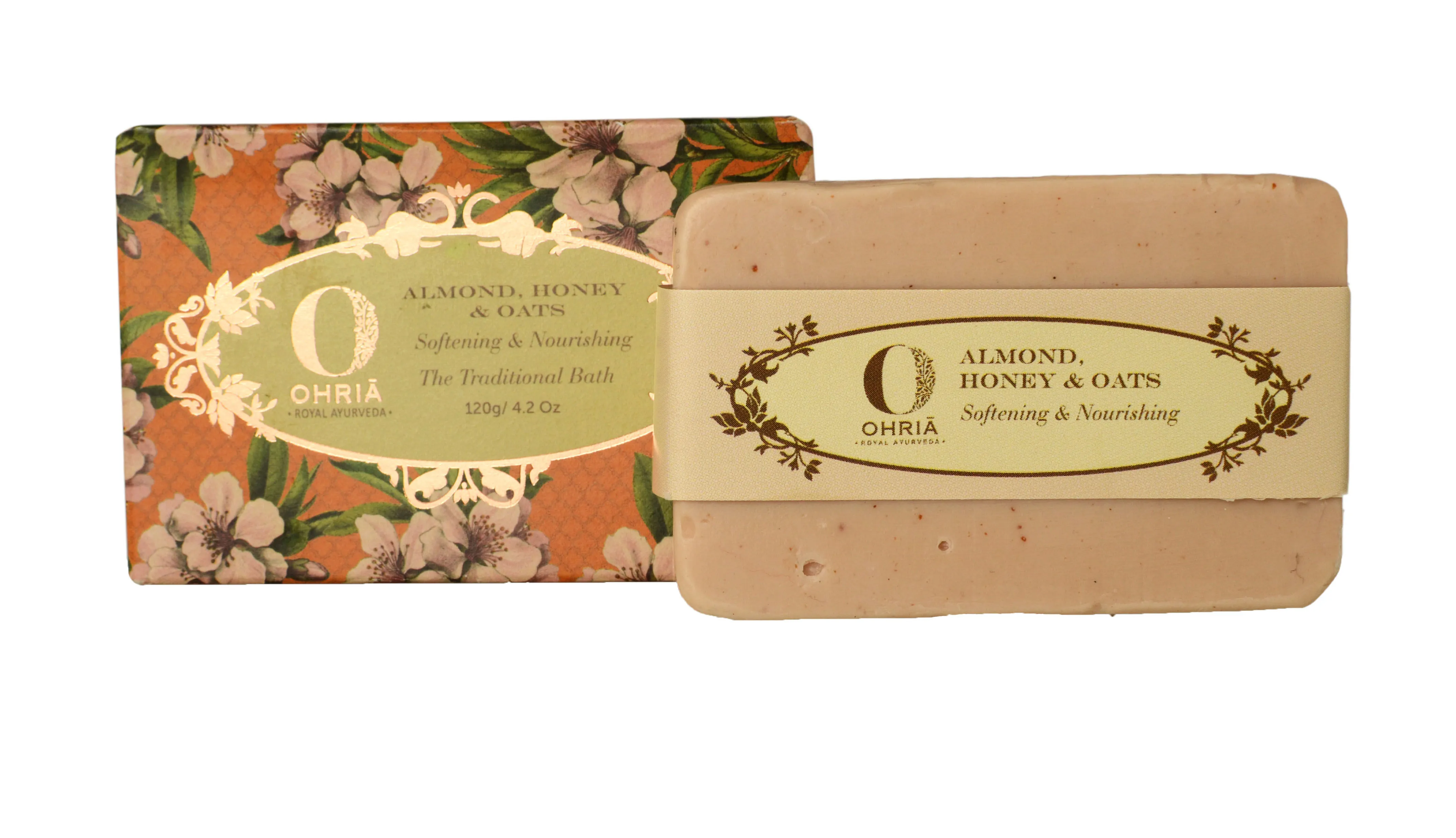 Ohria Ayurveda Almond Honey And Oats Bathing Bar