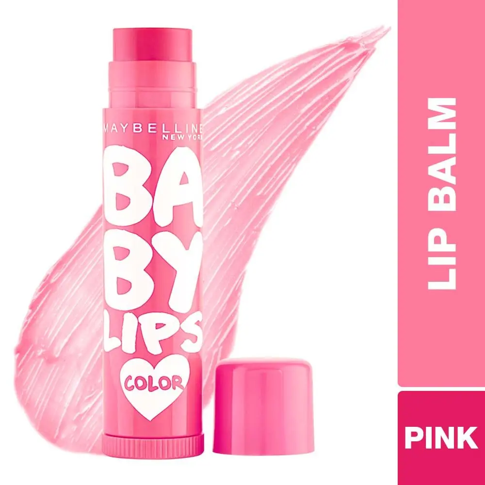 Maybelline New York Baby Lips Lip Balm, Pink Lolita, 4g