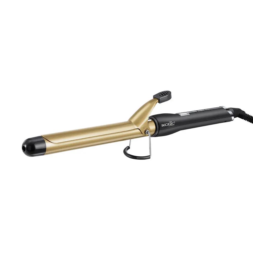 Ikonic Curling Tong - CT 28 | Black | Ceramic | Corded Electric | Hair Type - All | Heating Temperature - Up To 230 Degrees Celsius