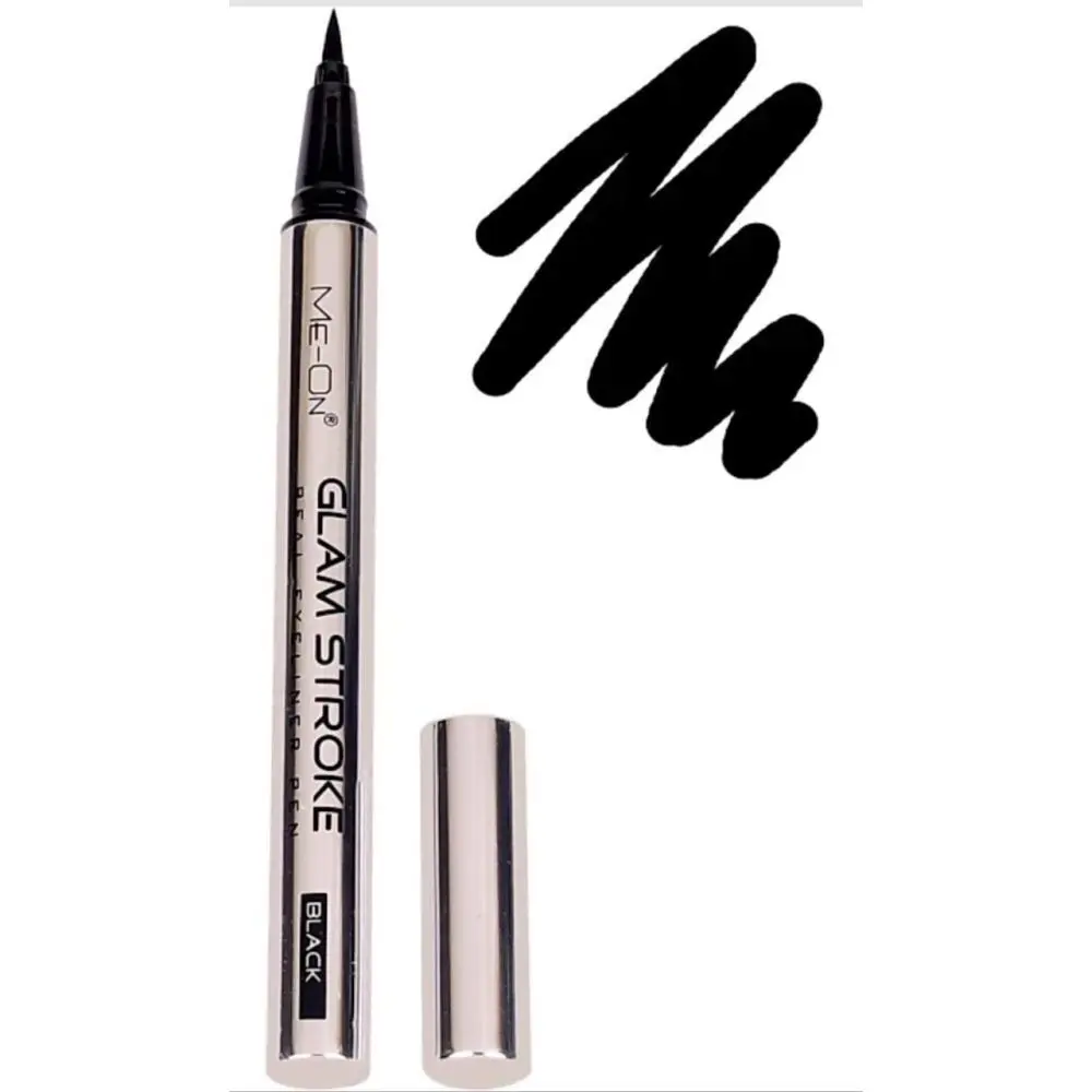 Me-On Glam Stroke 24H Stay Waterproof Ultra Intense Real Black Color Eyeliner Pen