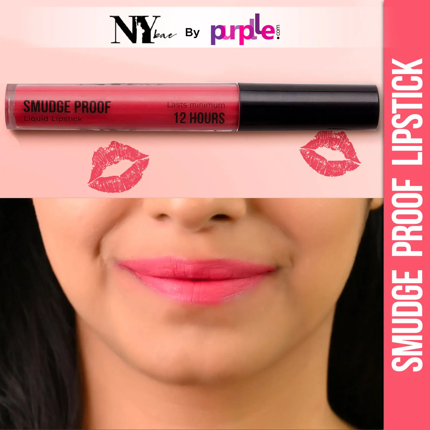 NY Bae Smudge Proof Liquid Lipstick | Lasts Minimum 12 Hours | Super Pigmented | Transfer Proof - Peach Sorbet 06