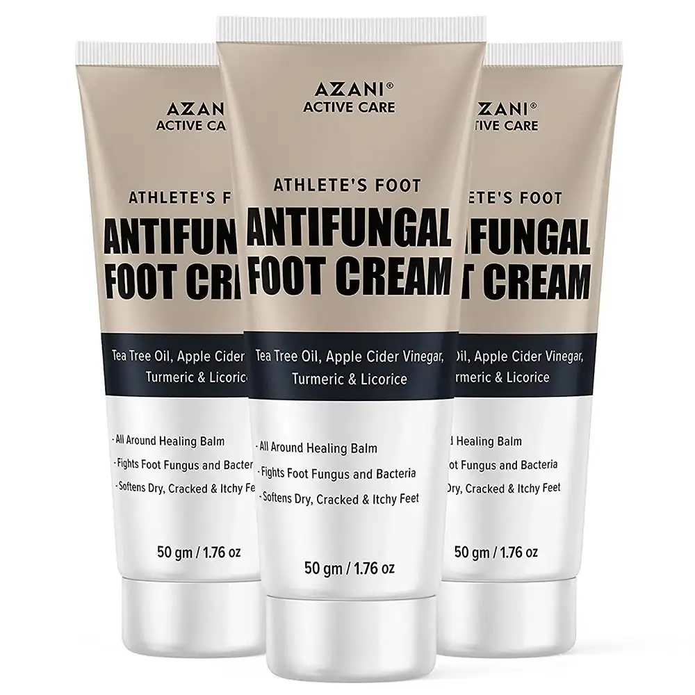 Azani Active Care Anti Fungal Foot Cream,  50 g  for All Types of Skin Pack of 3