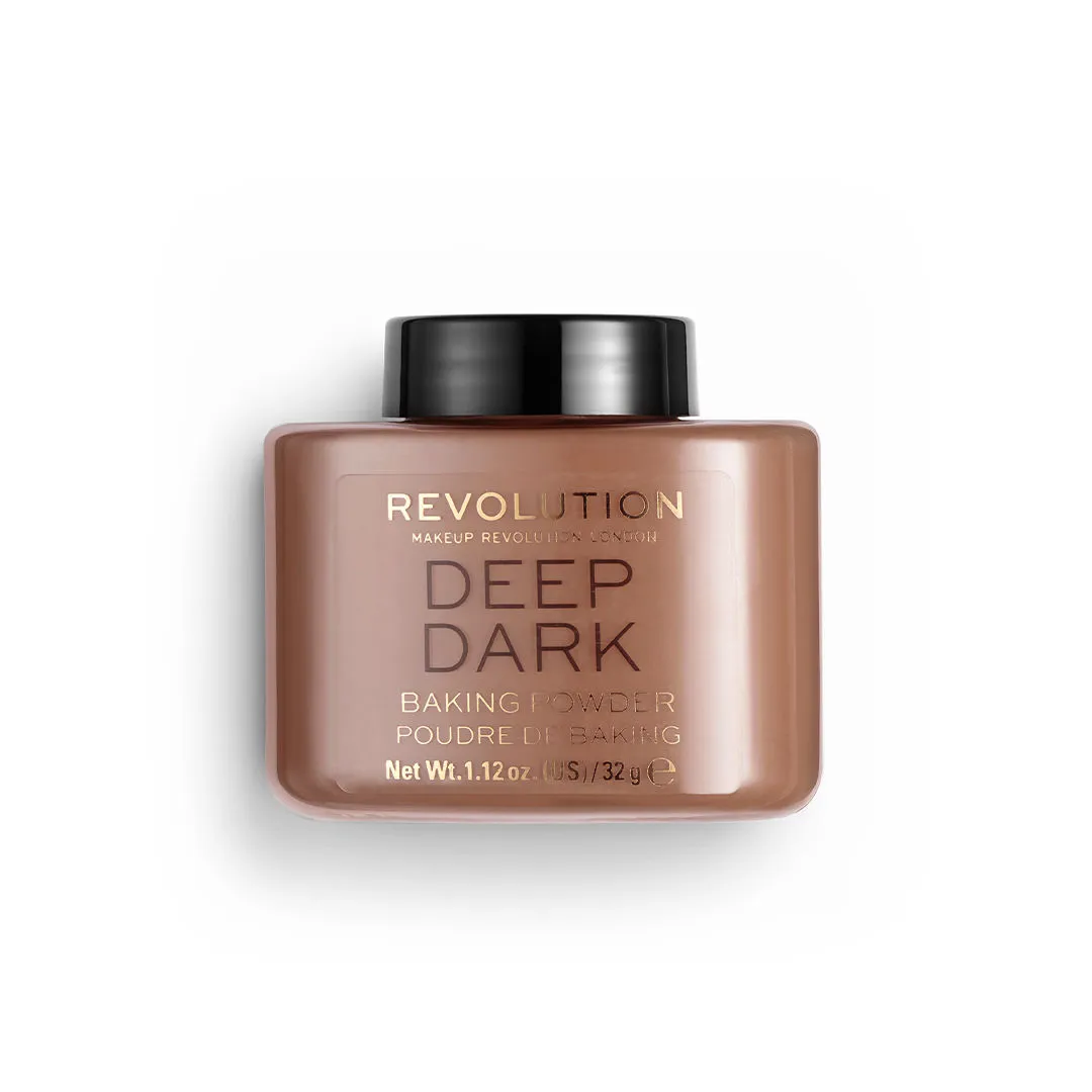 Makeup Revolution Loose Baking Powder - Deep Dark