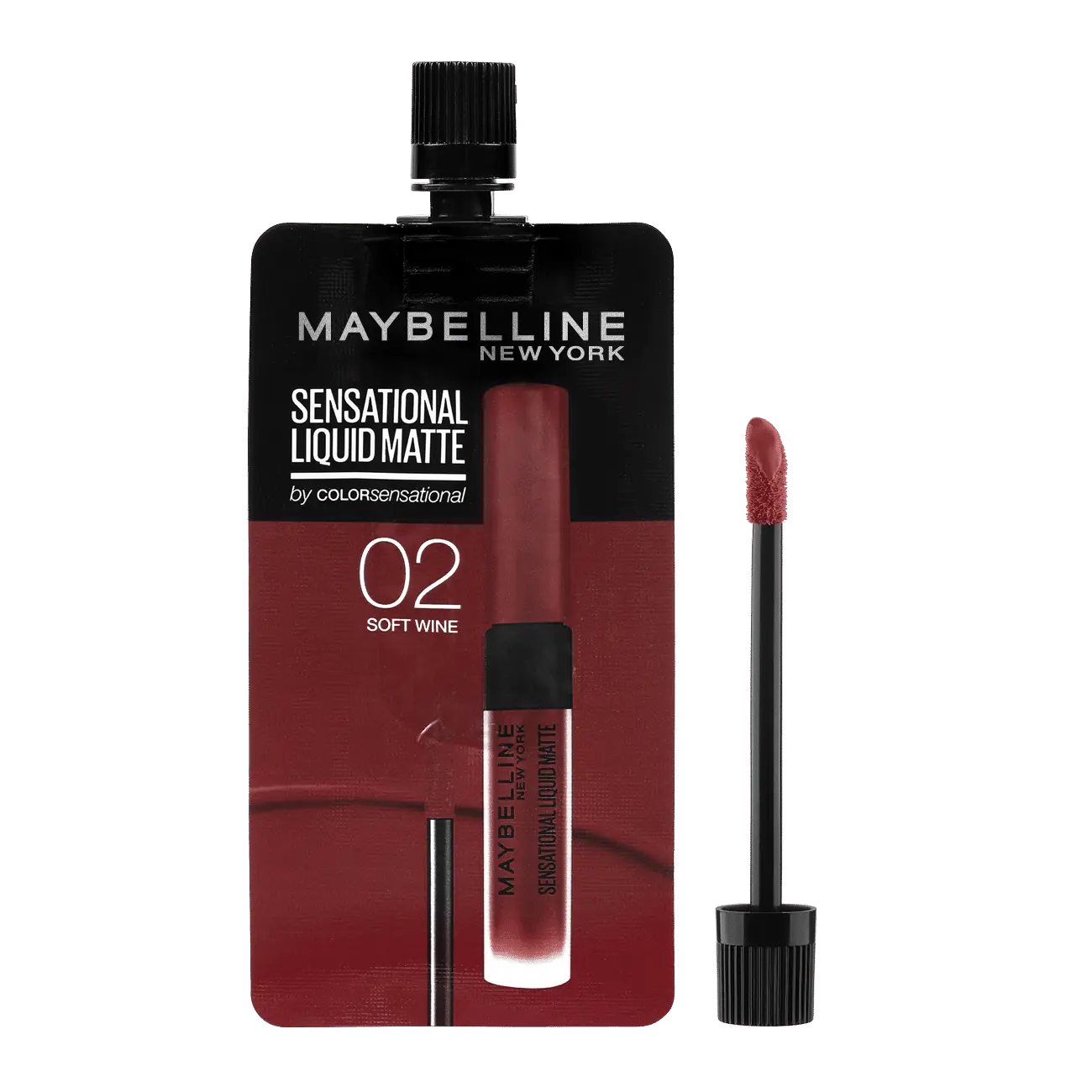 Maybelline New York Color Sensational Liquid Matte Mini Pack - 02 Soft Wine, 2ml