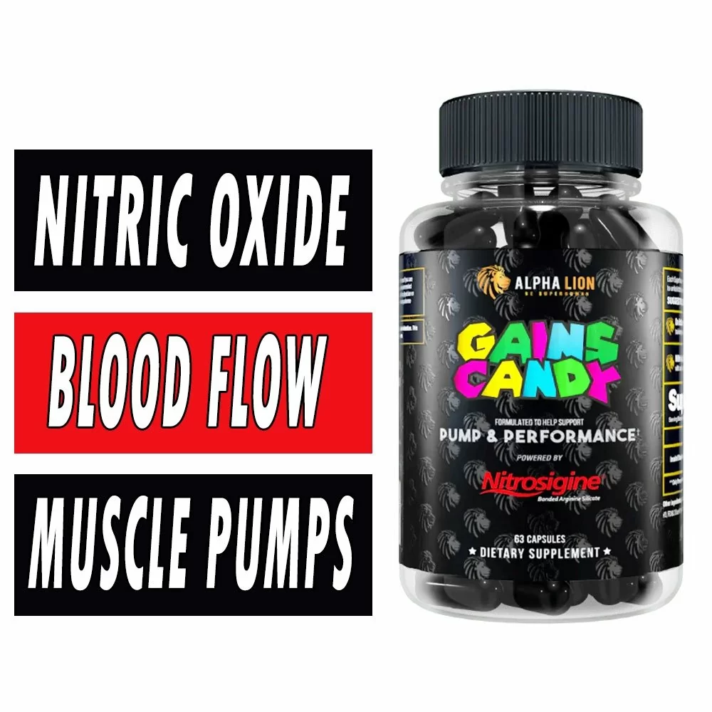 Gains Candy Nitrosigine - Alpha Lion - 63 Capsules