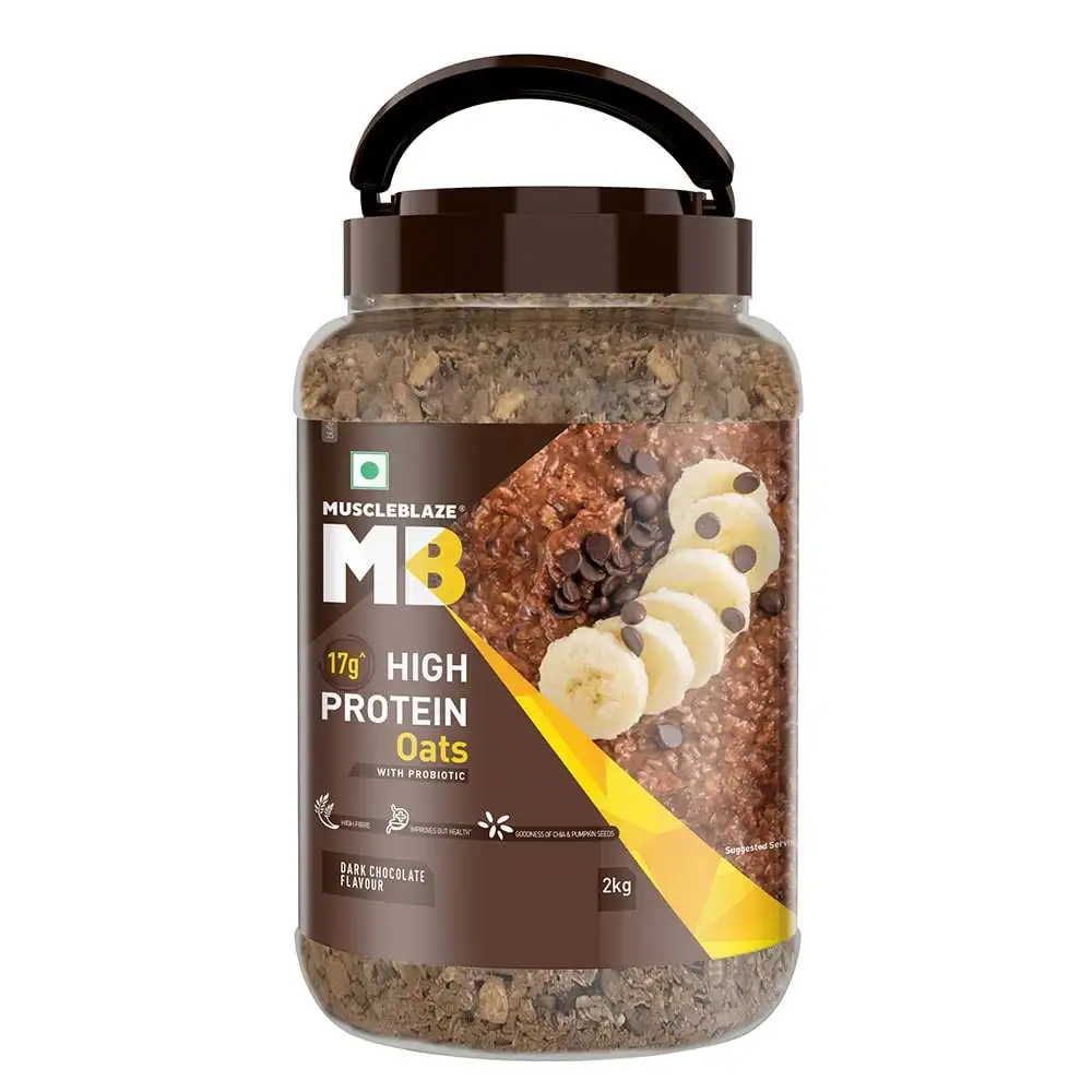 MuscleBlaze High Protein Oats,  2 kg  Dark Chocolate