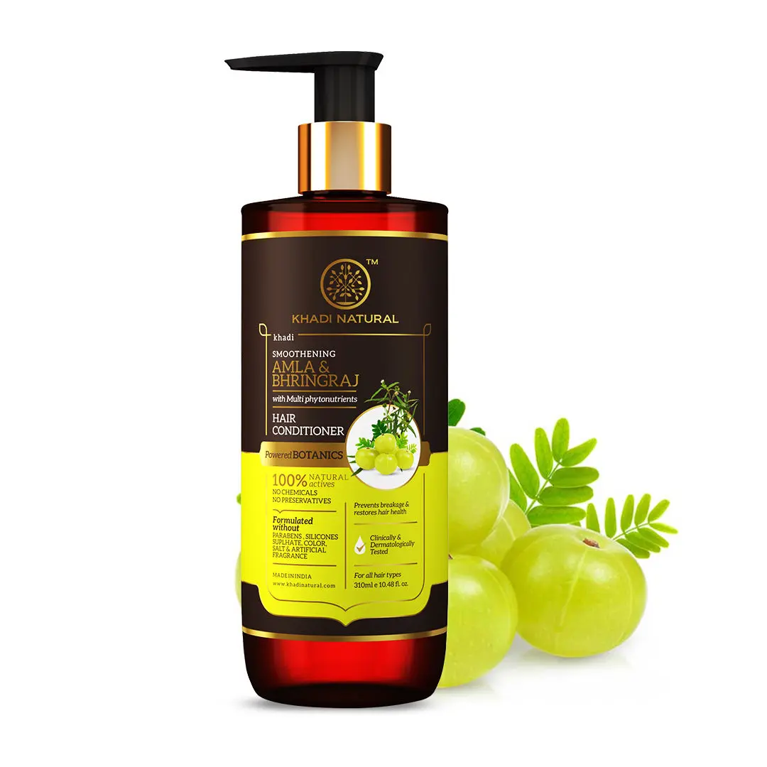 Khadi Natural - Amla & Bhringraj Hair Conditioner| Reduce Hair Fall | SLS & Paraben Free Power Botanics - 310 ml