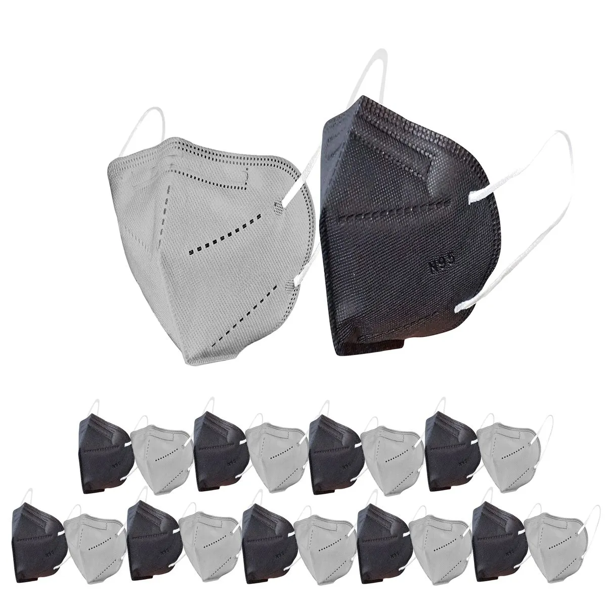 OOMPH Pack of 100 Kn95/N95 Anti-Pollution Reusable 5-Layer Mask