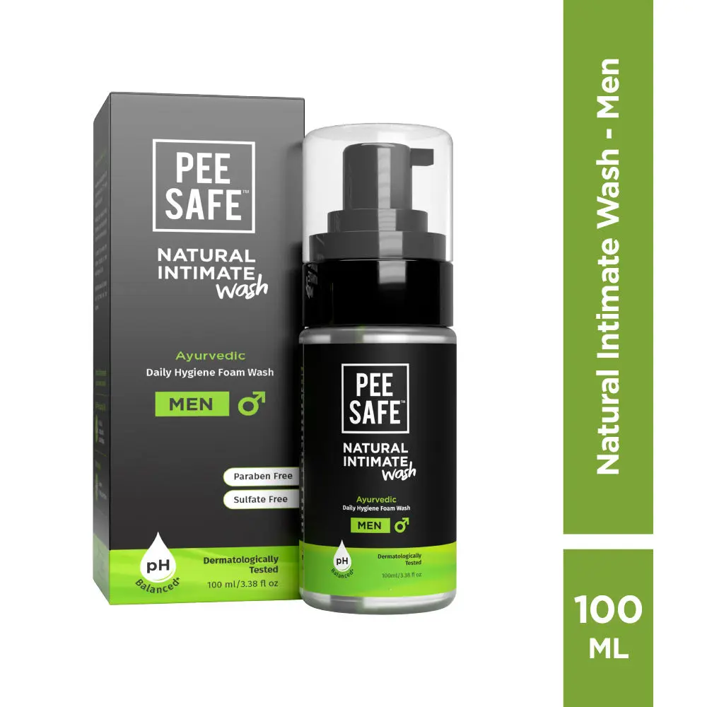 Pee Safe Natural Intimate Wash for Men with Ayurveda Extracts - (100 ml)