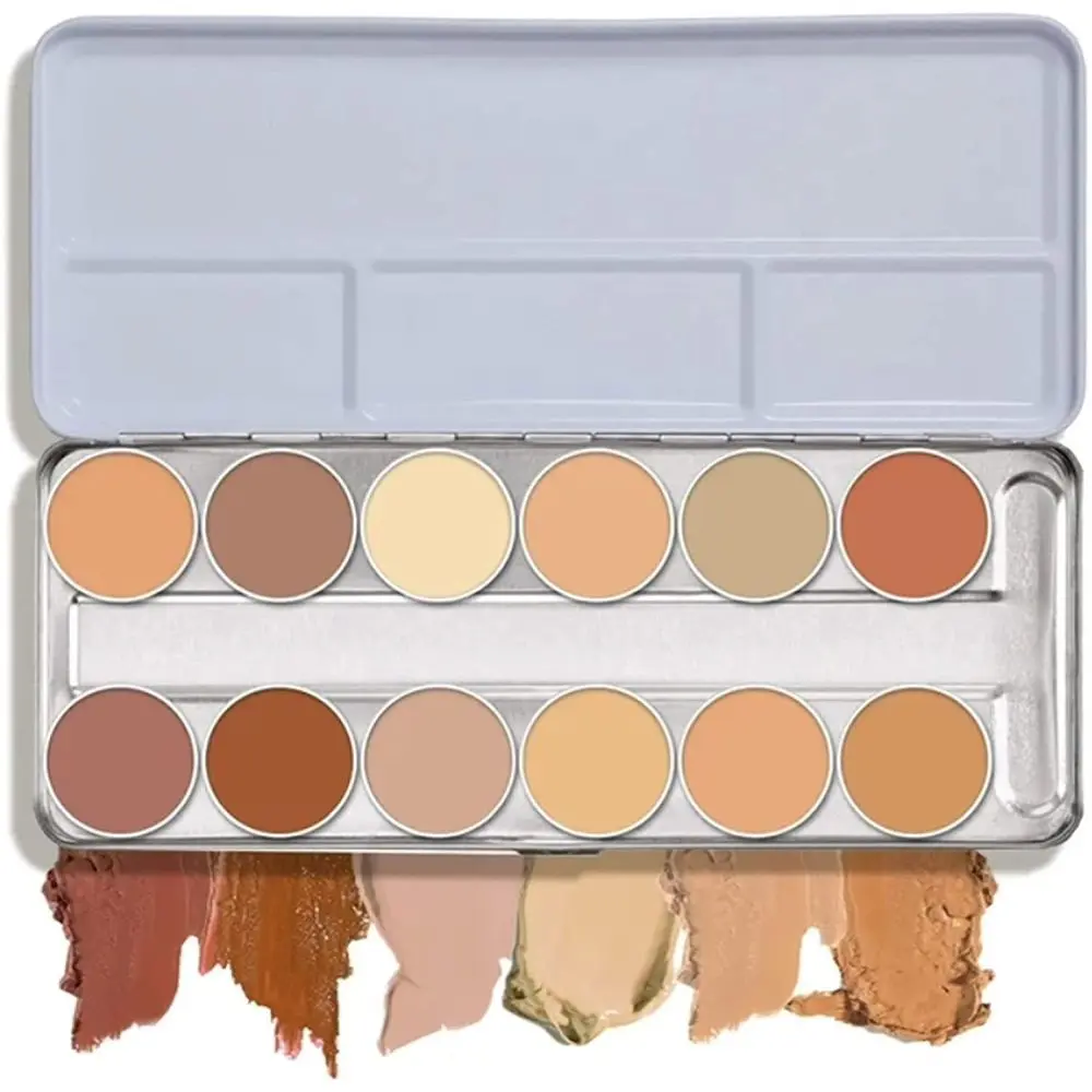 M & M Derma Color 12 Color Creme Concealer Palette