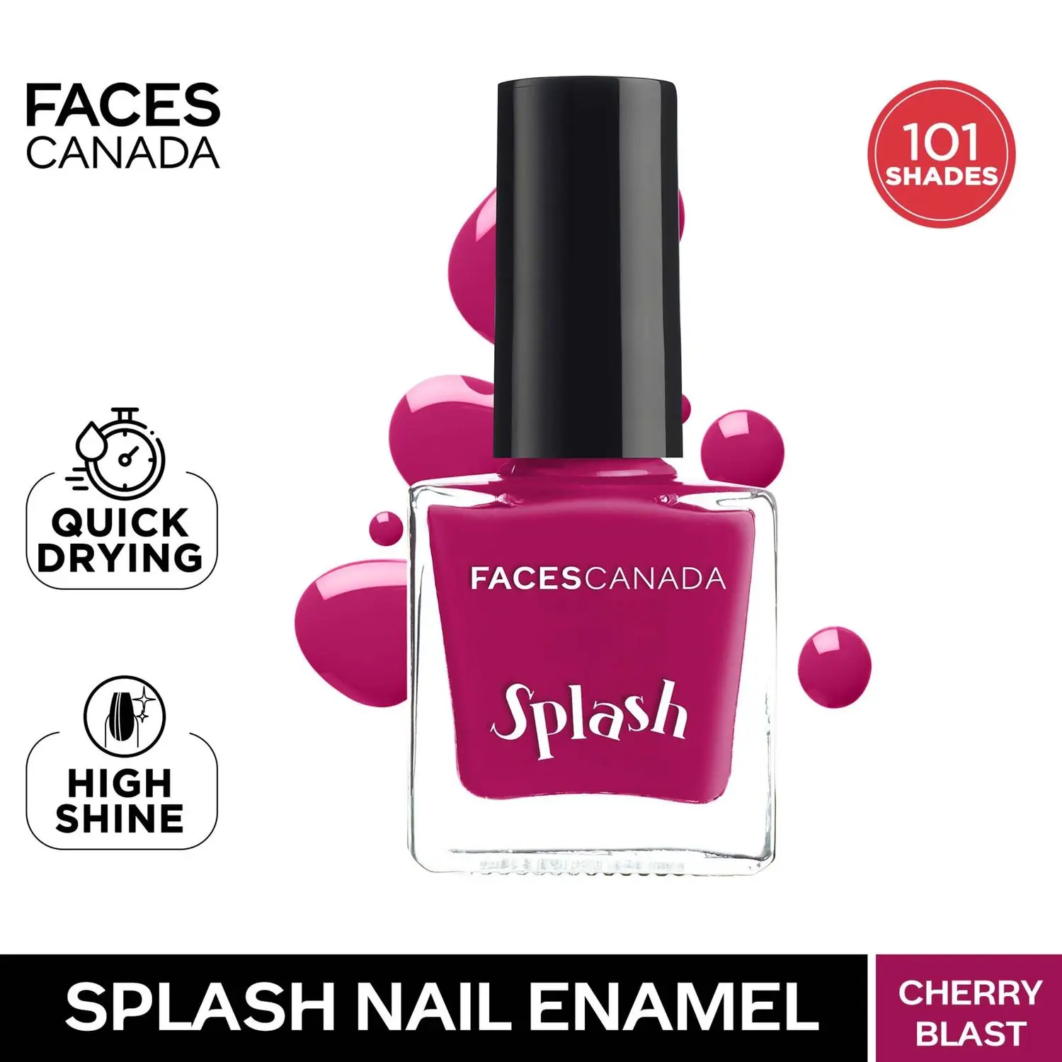 Faces Canada Splash Nail Enamel Cherry Blast 50 8ml