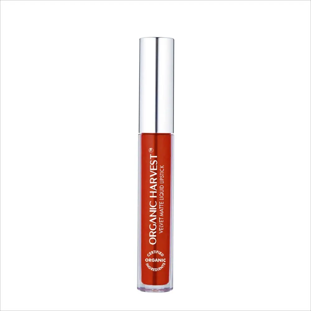 Organic Harvest Velvet Matte Liquid Lipstick - Tomato Red, 2.6ml